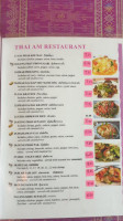 Thai Am menu