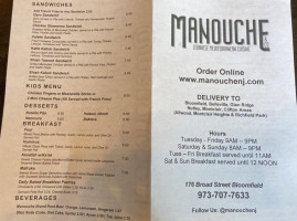 Manouche Co Mediterranean Lebanese menu