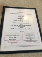 Smiley's Old Time Diner menu