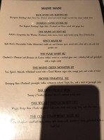 Maine House (the) menu