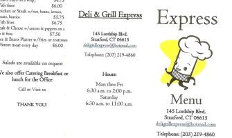 Grill And Deli Express menu