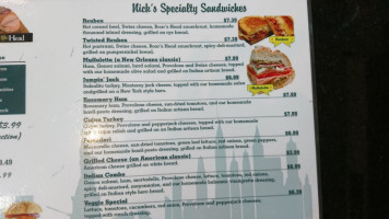 Nicks Deli Marketplace menu