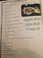 Phohan Vietnamese menu