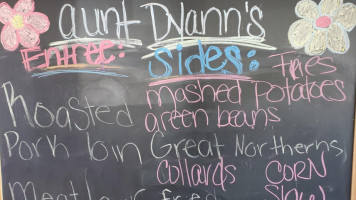 Aunt Dyann's menu