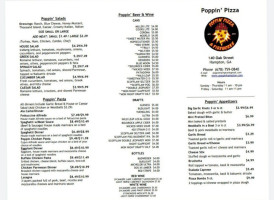 Poppin Pizza And Fireworks menu