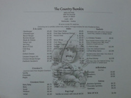 Country Bumkins menu