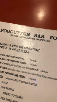 Fogcutter menu