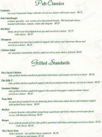 Glenside Pub menu