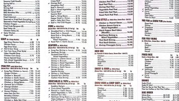 Asian Delight menu