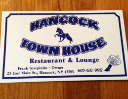 Hancock Town House food