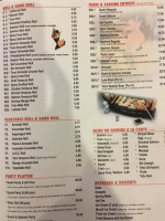 Yimo Sushi Hibachi menu