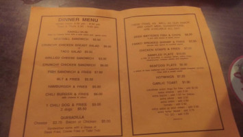 Watkins Park Pub menu