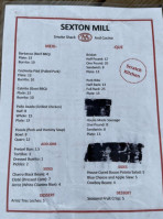 Sexton Mill menu