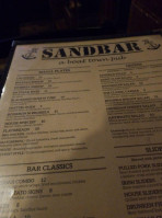 Sandbar And Sports Grill menu