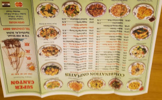 Super Canton menu