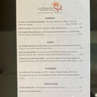 Hatteras Sol Waterside Grill menu