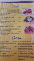 El Rico Pollo menu