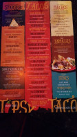 Tipsy Taco menu