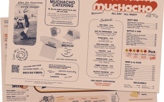 Muchacho menu