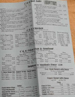 C K Variety menu