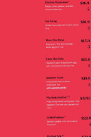 Thai Market menu