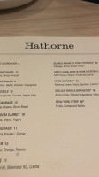 Hathorne menu