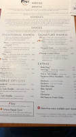 Kayo's Ramen menu