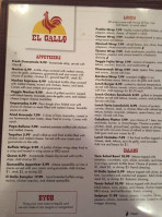 El Gallo Mexican Cuisine menu