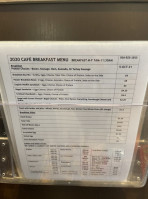 2020 Cafe menu