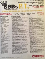 Big Shot Bob's House Of Wings Penn Township menu