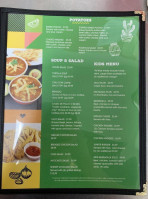 Ama's Mexican menu