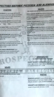 Propsectors Historic Pizzeria Alehouse Denali National Park menu