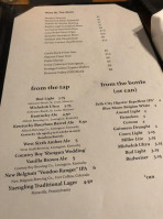 Old Owl Tavern menu
