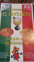 El Cantarito Mexican menu