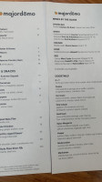 Majordomo menu