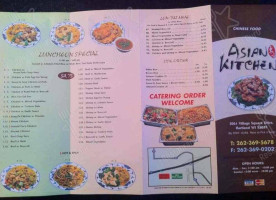Asian Kitchen menu