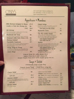 Casey's Saloon And Eatery menu