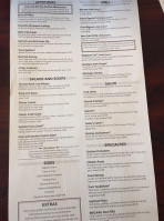 Sam Kendall's menu