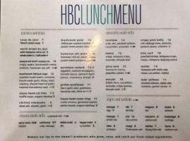 Hilo Bay Cafe menu