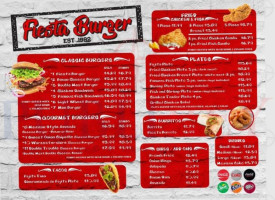 Fiesta Burger menu