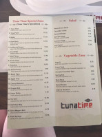Tuna Time menu