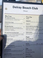 Delray Beach Club menu