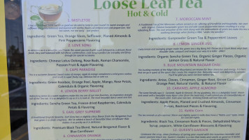 Leaf Tea House menu