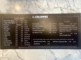 La Colombe Coffee Roasters menu