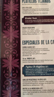 Angelina's Don Louis Mexican menu