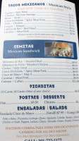 Los Fuertes De Loreto menu