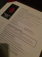Scarlet Oak Tavern menu