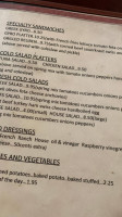 The Marbletown Inn menu