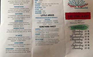Mimi's Taqueria menu