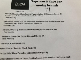 Ravinia Brewing Company menu